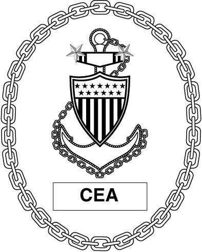 Coast Guard command enlisted identification badge