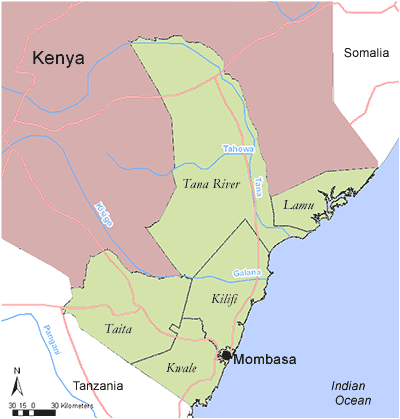 Coast Province Coastal Forests of Kenya and Tanzania Kenya Provinces Coast