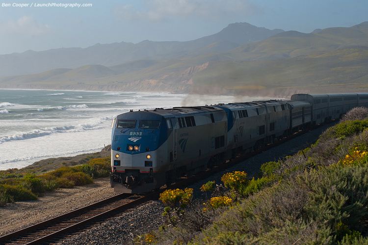 Coast Starlight Amtrak39s Coast Starlight passes Jalama Beach near Vandenberg