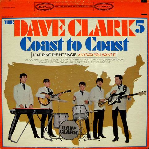 Coast to Coast (Dave Clark Five album) httpsimgdiscogscomU0hLolwR5Y1syiEZ93ckP1wI1