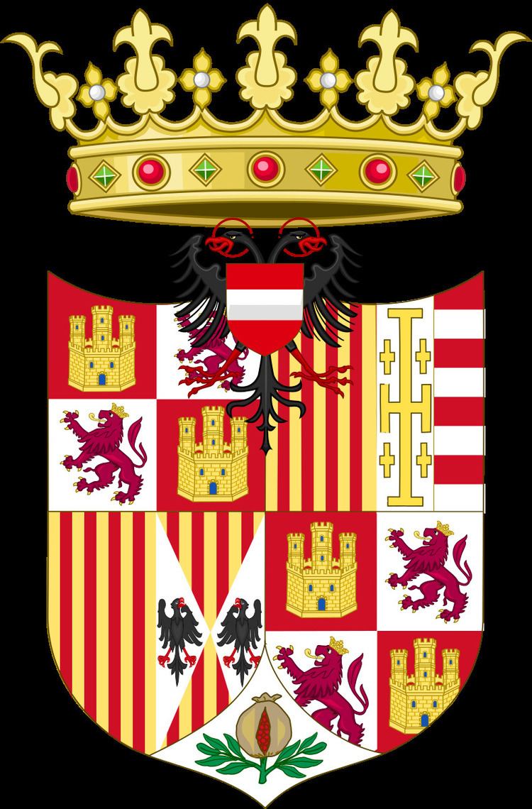 Coats of arms of Spanish monarchs in Italy