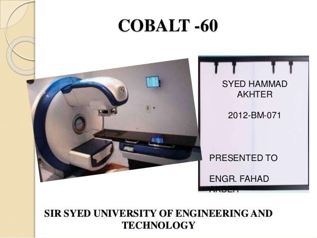 Cobalt 60 Cobalt 60