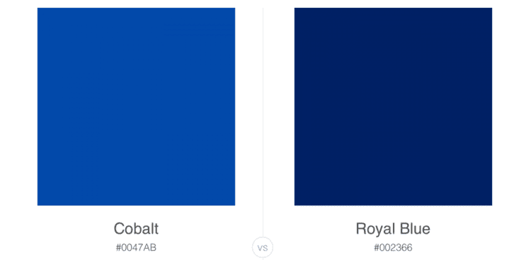 Cobalt blue Day 8 Cobalt Blue vs Royal Blue Blue and Hue