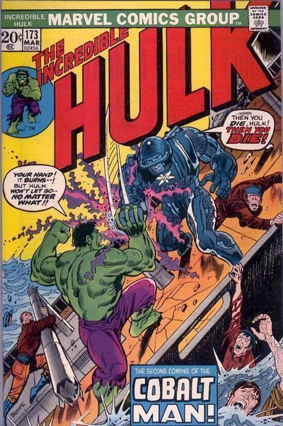 Cobalt Man Herb Trimpe39s Hulk Incredible Hulk 173 The Cobalt Man