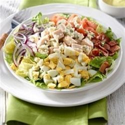 Cobb salad Mini Cobb Salad with Avocado Dressing Recipe Allrecipescom