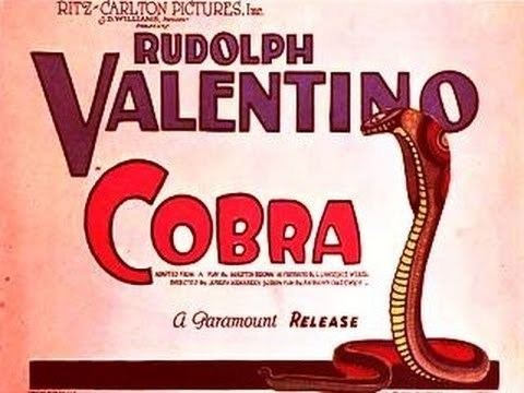 Cobra (1925 film) COBRA 1925 Rudolph Valentino CiNEMATiC Pinterest Rudolph