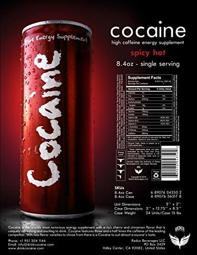 Cocaine (drink) Amazoncom Cocaine Energy Drink Single Can Grocery amp Gourmet Food