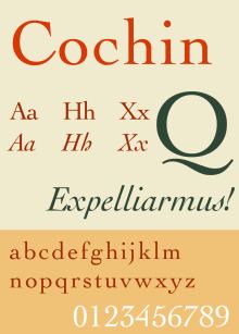 Cochin (typeface) httpsuploadwikimediaorgwikipediacommonsthu
