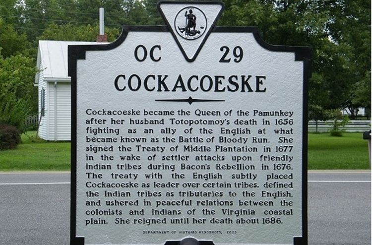 Cockacoeske Cockacoeske Queen Anne Powhatan West 1634 1686 Find A Grave