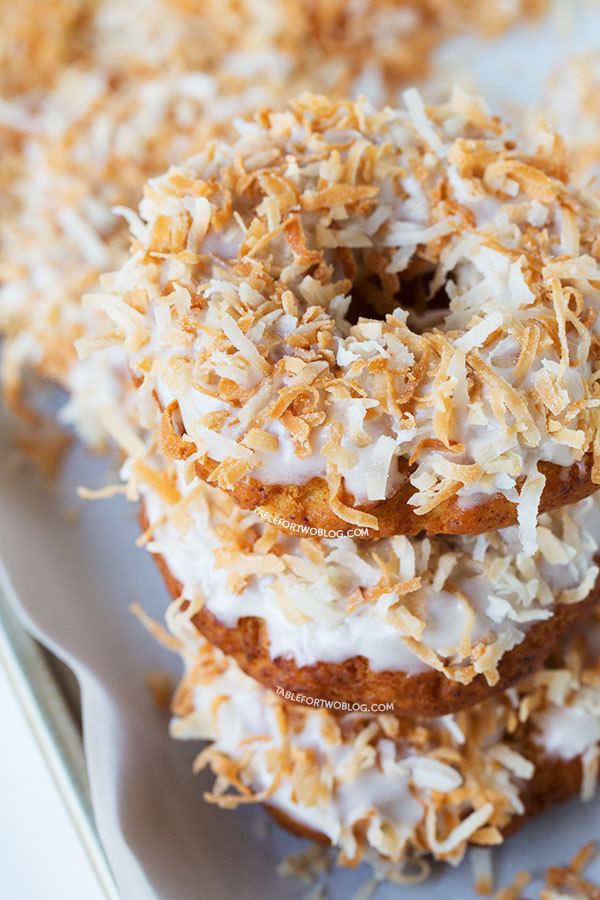 Coconut doughnut Triple Coconut Donut Table for Two