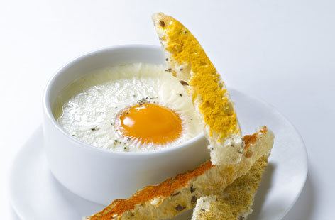 Coddled egg Coddled egg with goat39s cheese and herbs Tesco Real Food