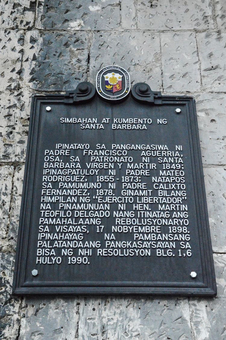 Santa Barbara Church and Convent Heritage Marker