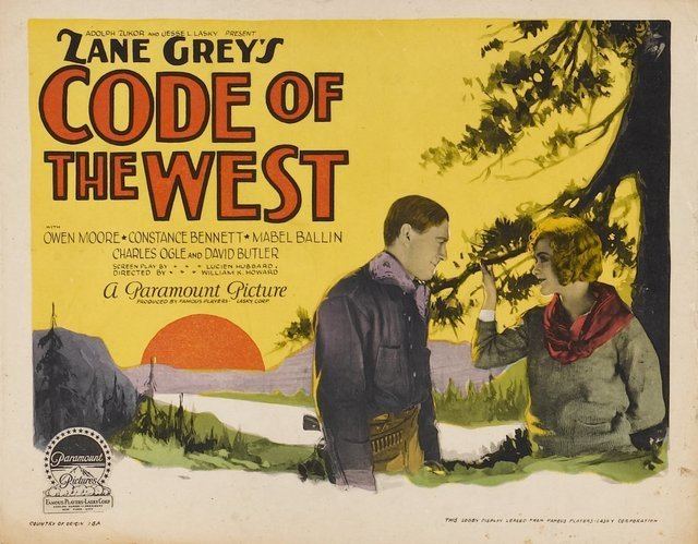 Code of the West (1925 film) Code of the West 1925 Code of the West 1925 William K Howard