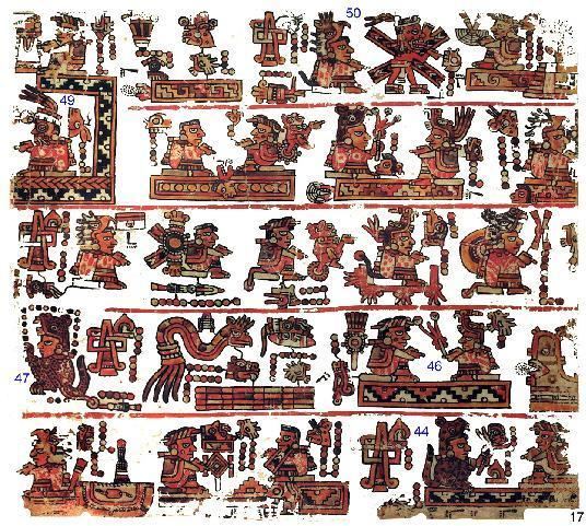 Codex Bodley FAMSI John Pohl39s Ancient Books Mixtec Group Codices Codex