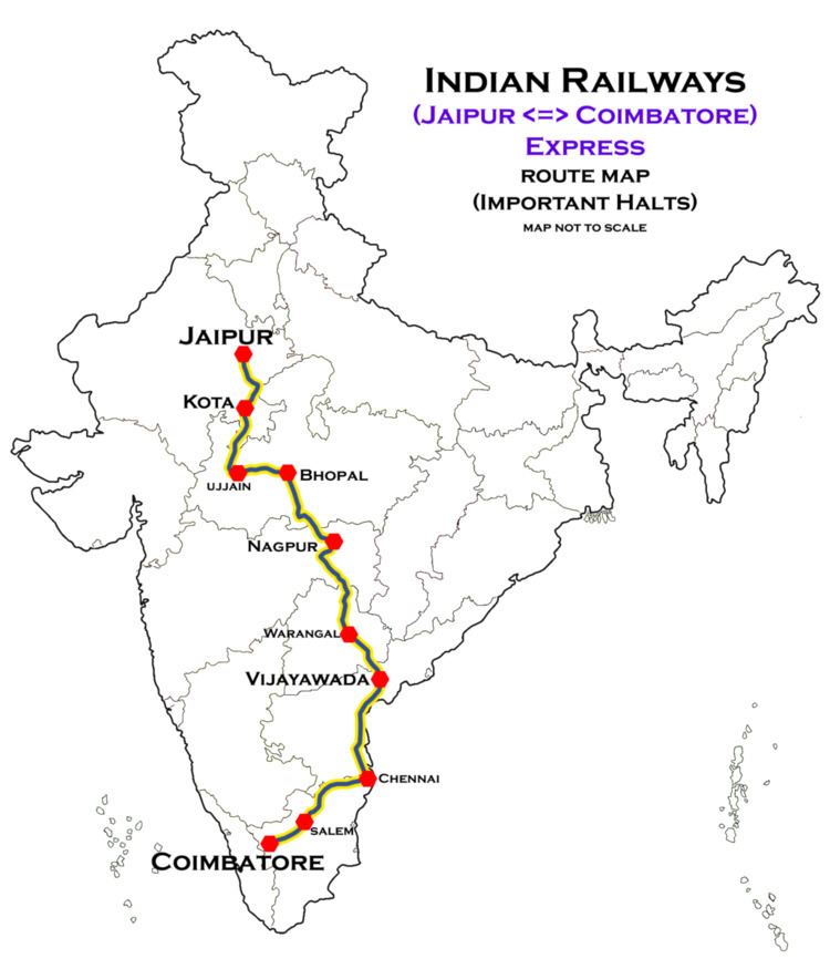Coimbatore–Jaipur Superfast Express