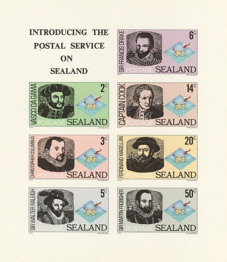 Coins and postage stamps of Sealand