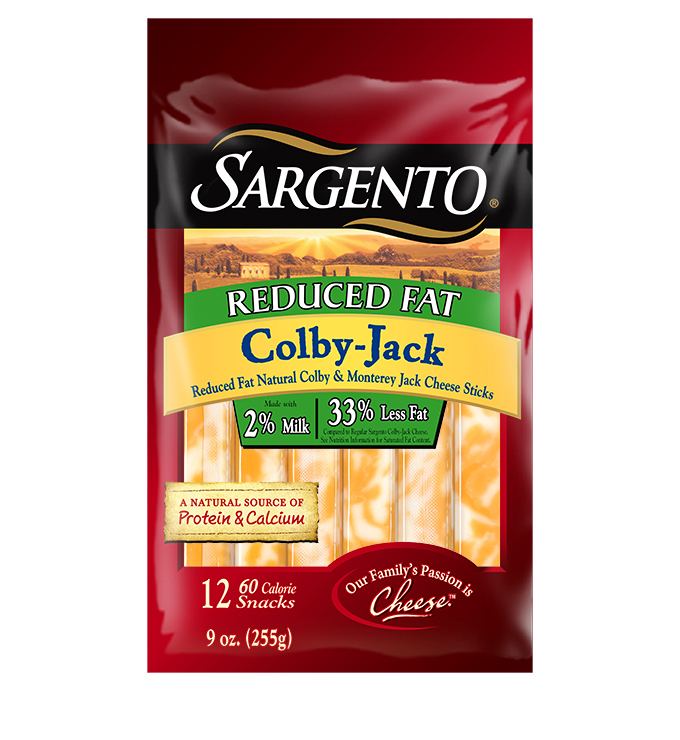Colby-Jack Natural Reduced Fat ColbyJack Snacks Sargento