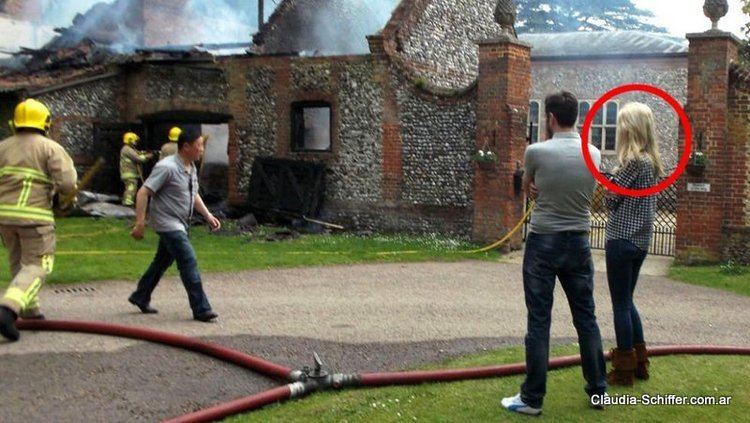 Coldham Hall Fire at Claudia Schiffer39s Suffolk country home Coldham Hall