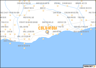 Coldirodi Coldirodi Italy map nonanet
