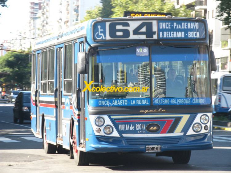 Colectivo 64 Linea 64 de Colectivos en Buenos Aires La Boca Barrancas de Belgrano