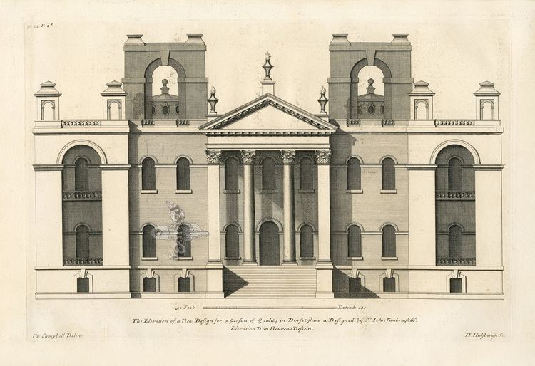 Colen Campbell Vitruvius Britannicus Architectural Prints 1715 by Colen