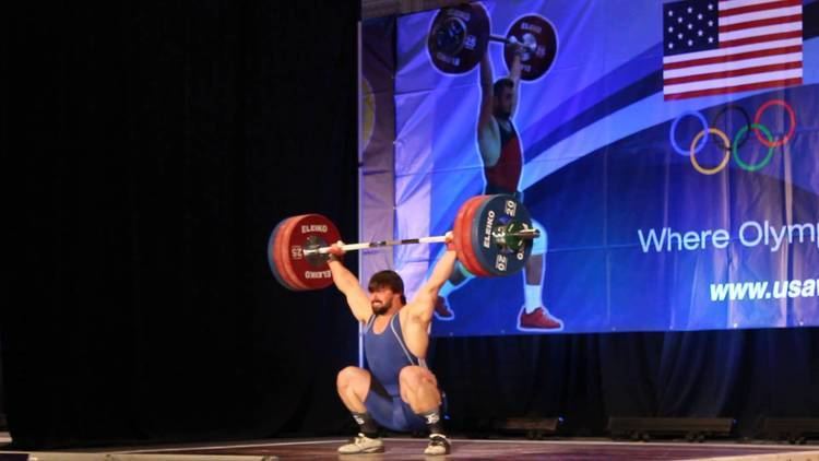 Colin Burns Colin Burns Snatching 167kg at 2014 USA Weightlifting Nationals