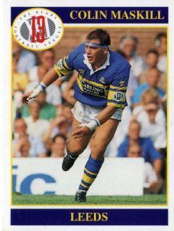 Colin Maskill LEEDS Colin Maskill 66 MERLIN Rugby League 1990 s Trading Card