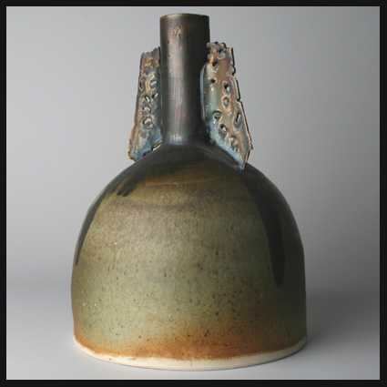 Colin Pearson (potter) Colin Pearson stupa shaped winged vase Capriolus Contemporary