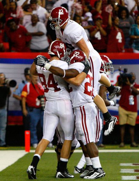 Colin Peek Greg McElroy and Colin Peek Photos Alabama v Virginia