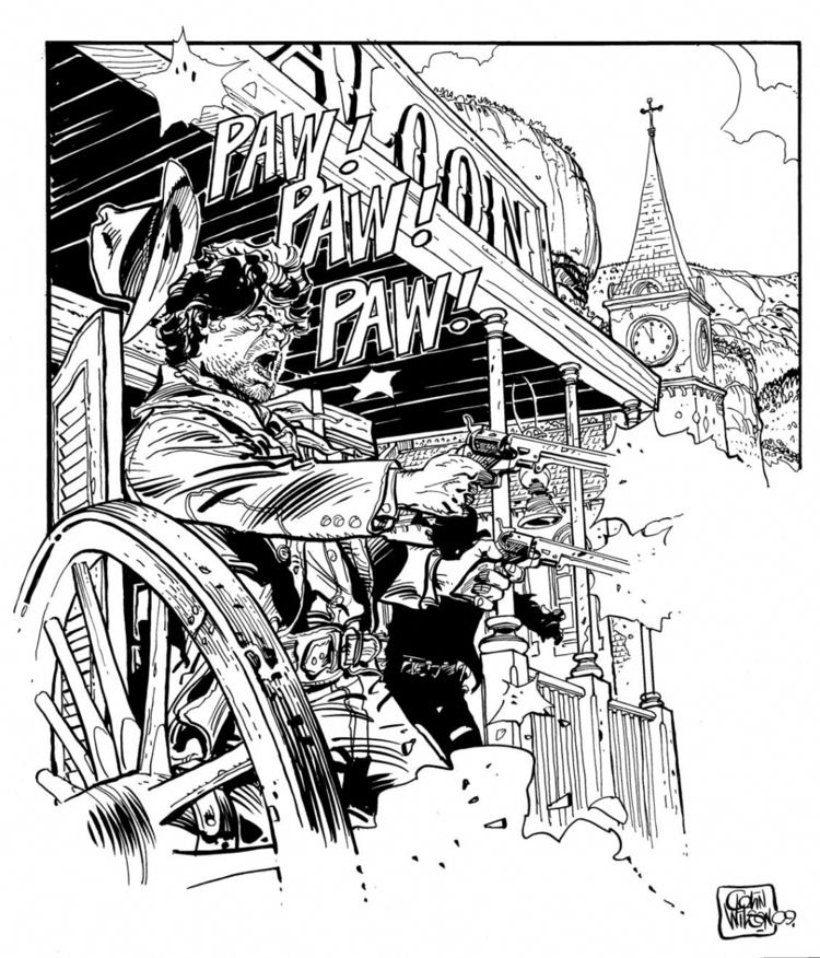 Colin Wilson (comics) Colin Wilson Blueberry Guns Blazing Illustration in Royd Burgoynes