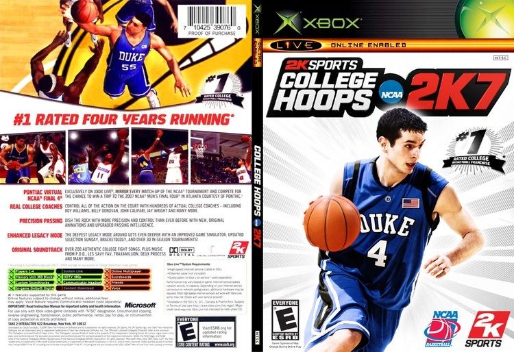 College Hoops 2K7 College Hoops 2K7 Slim Cover Download Microsoft Xbox Covers