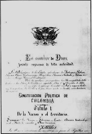 Colombian Constitution of 1886