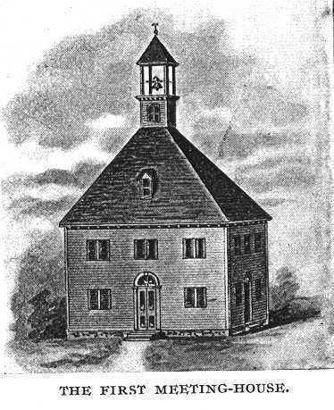 Colonial meeting house Early Milford CT History from Connrcticut Magazine