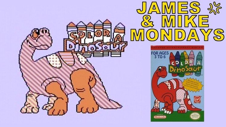 Color a Dinosaur Color a Dinosaur NES Video Game James amp Mike Mondays YouTube