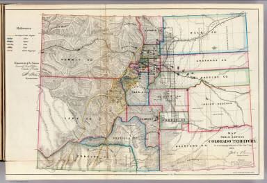 Colorado Territory Colorado Territory US General Land Office 1866