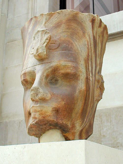Colossal quartzite statue of Amenhotep III