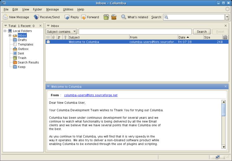 Columba (email client)