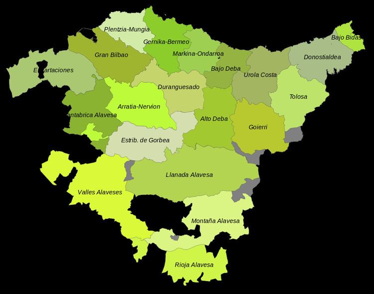 Comarcas of the Basque Country