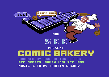 Comic Bakery CSDb Comic Bakery by Swedish Cracking Crew 1986
