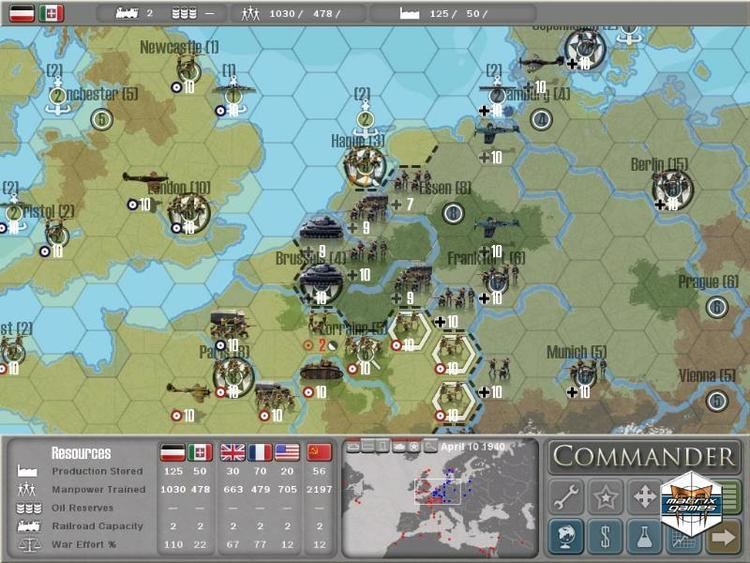 Commander – Europe at War Matrix Games Commander Europe at War Gold