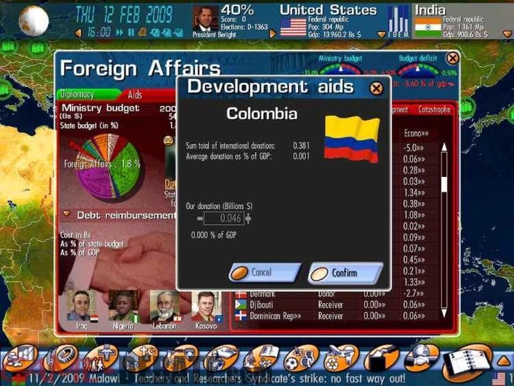 Commander in Chief (video game) Commander In Chief GeoPolitical Simulator 2009 screenshots Video