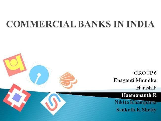 Commercial bank Commercial Banks in India authorSTREAM