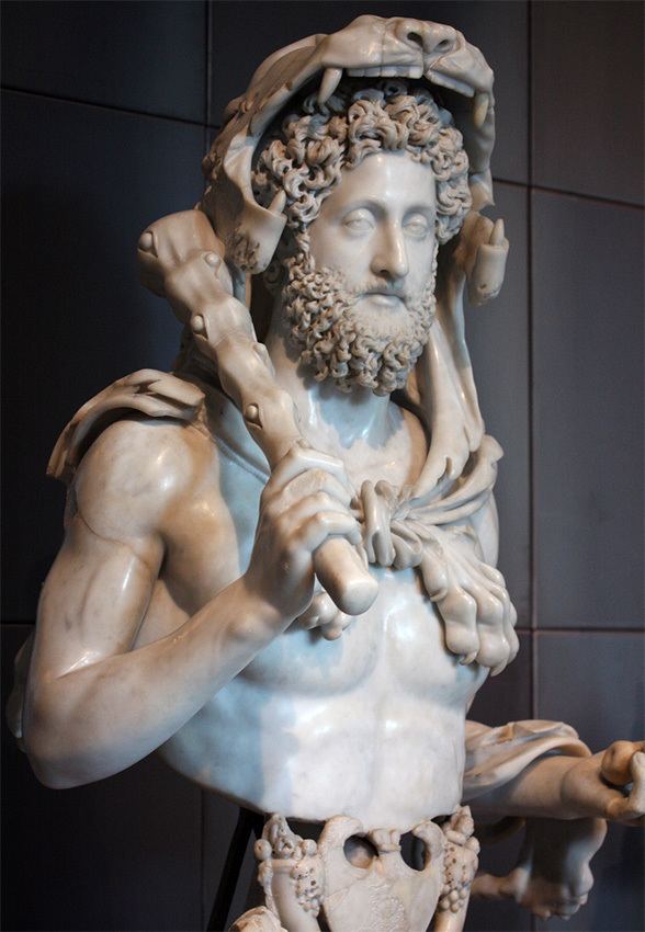 Commodus as Hercules Bust of the emperor Commodus as Hercules Rome Capitoline Museums