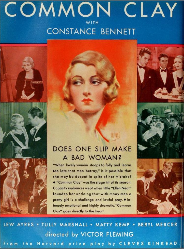 Common Clay (1930 film) Vintage Film Advert for Common Clay 1930 CharmaineZoes Marvelous