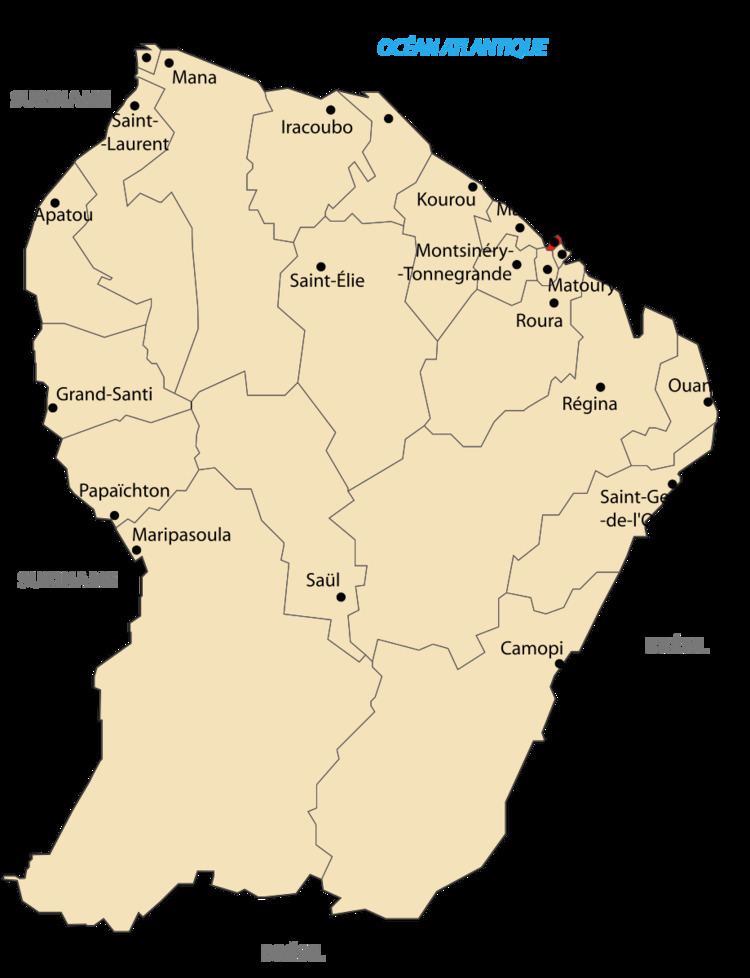 Communes of the Guyane department