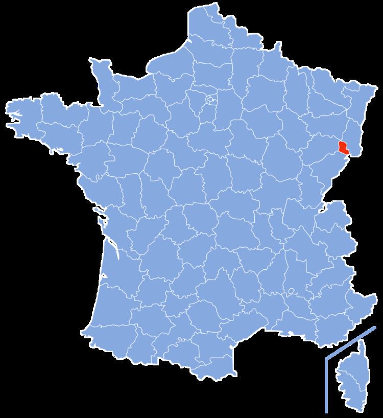 Communes of the Territoire de Belfort department