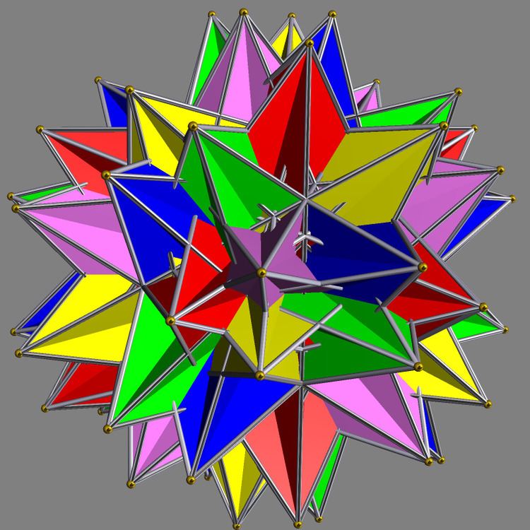 Compound of five great icosahedra