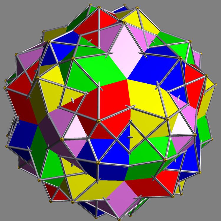 Compound of five icosahedra
