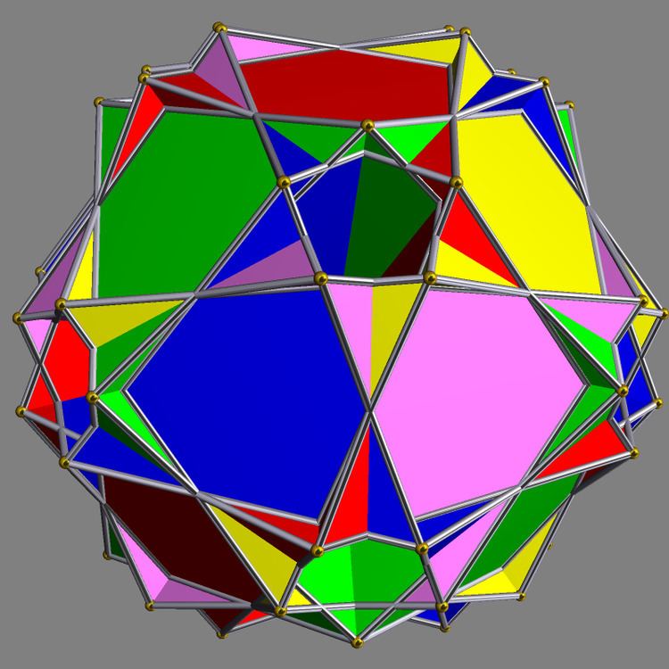 Compound of five octahemioctahedra