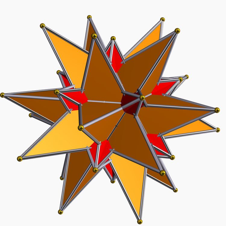 Compound of great icosahedron and great stellated dodecahedron